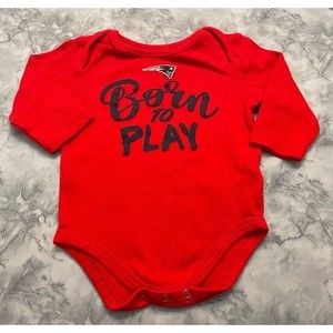 NFL New England Patriots Football Baby Onesie Bodysuit Clothes, Size 6-9 months